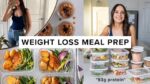1 hour weight loss meal prep – 93g protein per day + super easy