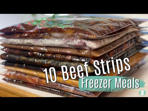 10 Beef Strips Freezer Meals in 30 Minutes!