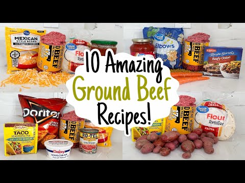 10 of the BEST Ground Beef Recipes! | Tasty, Quick & Cheap Dinners Made EASY! | Julia Pacheco