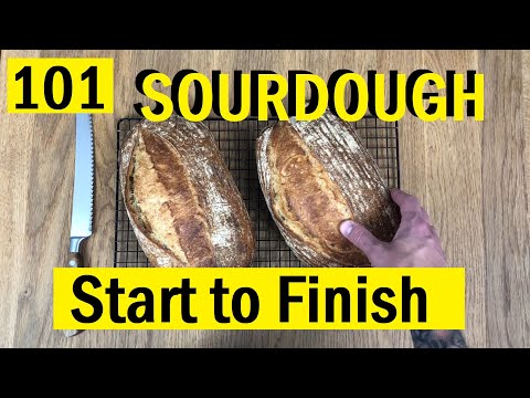 101: Beginners NO KNEAD Sourdough Loaf, Start to Finish – Bake With Jack