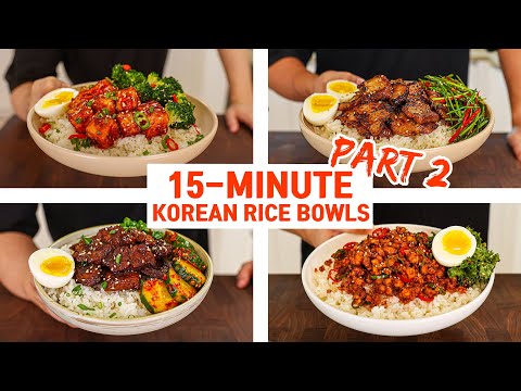 15 Minute Korean Rice Bowls For Your Busy WEEKNIGHT DINNER Part 2