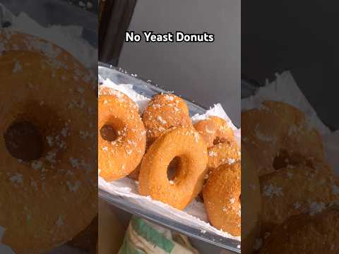 15 minutes NO YEAST DONUTS |No KNEADING Homemade Doughnut Recipe #donuts #nokneading