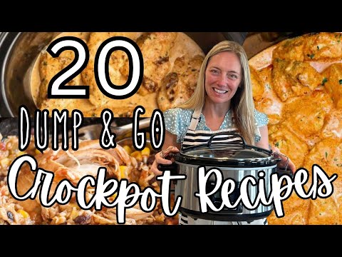 20 DUMP & GO CROCKPOT DINNERS | The Easiest Crockpot Recipes! | Molly Purcell