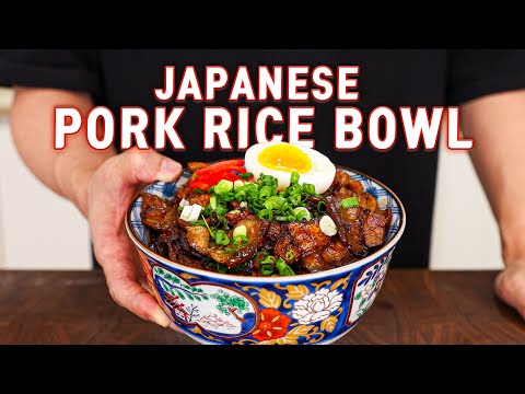 20-Minute Japanese Pork BBQ Rice Bowl That Can Feed Your Whole Family! Butadon