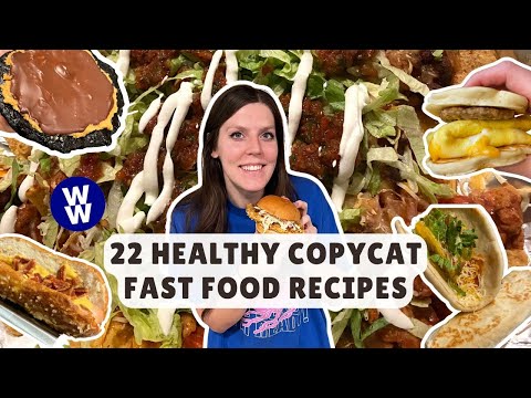 22 Healthy Copycat Fast Food Recipes That Helped Me Lose 70 lbs | Quick & Easy | WeightWatchers