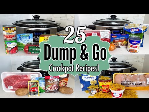 25 EASY DUMP & GO CROCKPOT DINNERS | SO GOOD SIMPLE & TASTY SLOW COOKER RECIPES | JULIA PACHECO