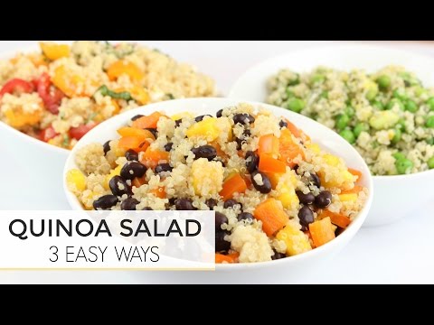 3 Easy Healthy Quinoa Salad Recipes | Just 5 Ingredients