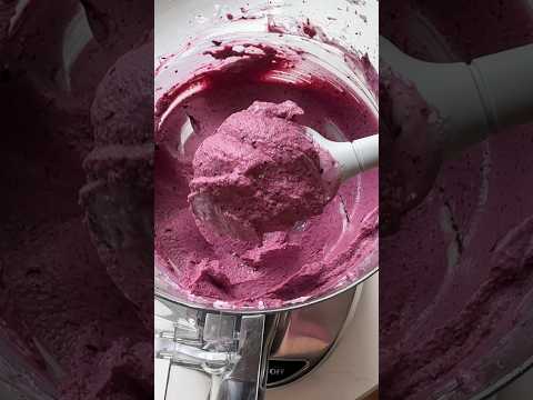 3-Ingredient Blueberry Frozen Yogurt | Eating Bird Food #recipe #frozenyogurt #nicecream #blueberry