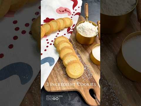 3 Ingredient Shortbread Cookies (full recipe in description)