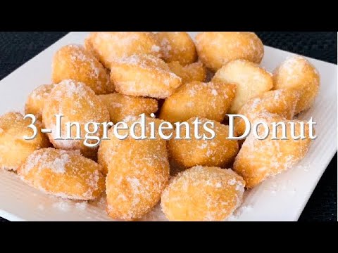 3 INGREDIENTS DONUT | EASY DONUTS RECIPE | NO YEAST DONUTS