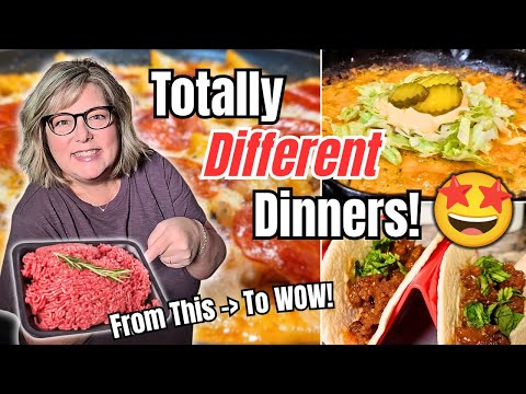 3 New & Easy Ground Beef Recipes That Taste Nothing Alike!