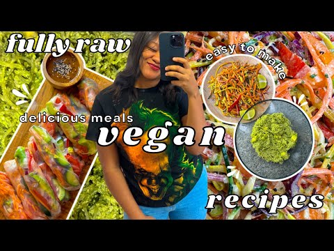 3 RAW VEGAN MEALS I ENJOY EVERY WEEK 🍒 EASY + DELICIOUS RECIPES