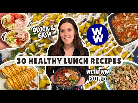 30 Healthy Lunch Recipes That Helped Me Lose 70 lbs | Quick & Easy Recipes | WeightWatchers Points