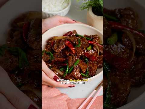 30 min Mongolian Beef #easyrecipe
