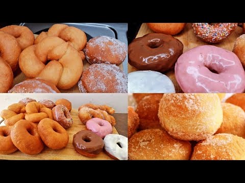4 EASY DONUTS RECIPES | HOW TO DECORATE DONUTS IN 4 DIFFERENT WAYS