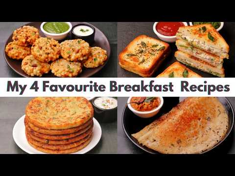 4 Easy & Tasty Recipes For Breakfast | Yummy Breakfast Recipes