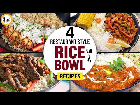 4 Restaurant Rice Bowl Recipes by Food Fusion