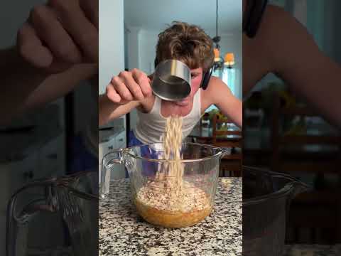 5 ingredient banana OAT cookies #oatmeal #healthy