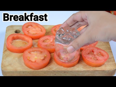 5 Minute Breakfast ❗ Tomato Omelette by (YES I CAN COOK)