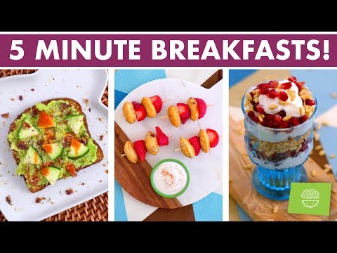5 MINUTE Healthy Breakfast Ideas for Back to School!