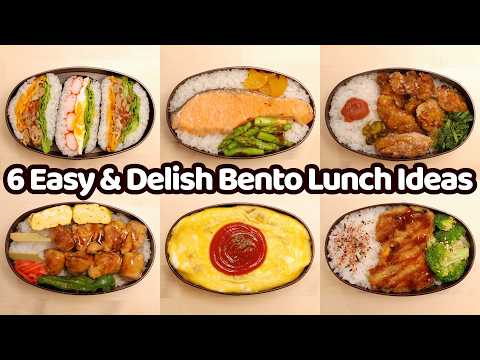 6 Easy & Delish Japanese Bento Box Lunch Ideas for Beginner!
