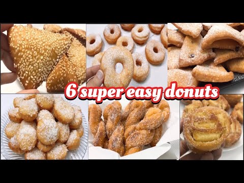 6 SUPER EASY & QUICK DONUTS RECIPES | SOFT & FLUFFY  DONUTS