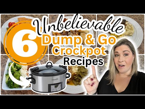 6 UNBELIEVABLE Dump & Go CROCKPOT Dinners that are SIMPLE and AMAZING!