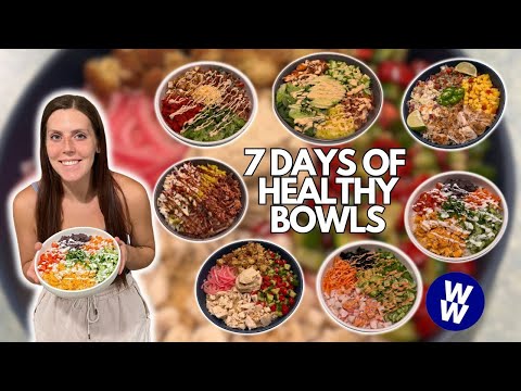 7 DAYS OF HEALTHY BOWLS | Healthy Meals I Eat to Lose Weight | WeightWatchers Points