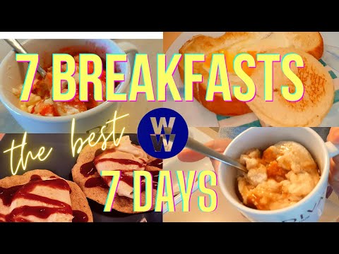 7 Weight Watchers breakfasts!  Low WW points and calories!