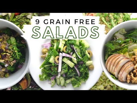 9 Simple Salads (vegetarian & grain free)