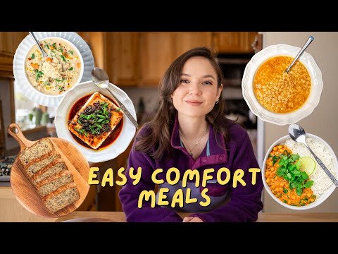 A Week of Easy Comfort Meals 🍜 | Realistic Home-Cooked Food (plant-based)