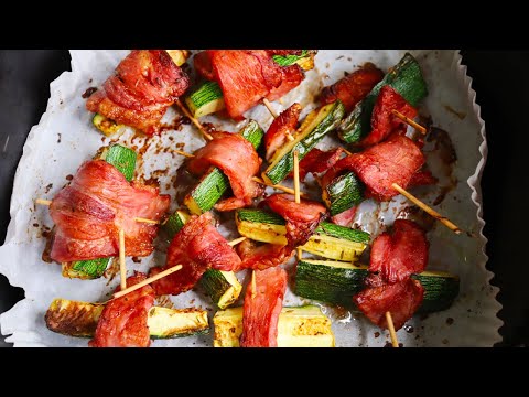 Air Fryer Easy Weight Loss Recipe, Light Meal Idea For Breakfast, Lunch And Dinner, Zucchini Recipe