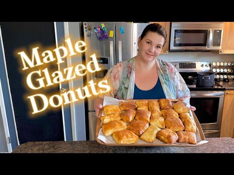 Air fryer Maple Glazed Donuts!!