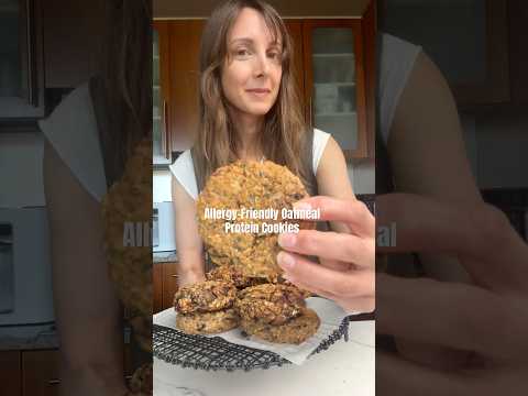 ALLERGY-FRIENDLY 30G PROTEIN OATMEAL COOKIES @cookingforpeanuts best tastiest healthy cookies ever