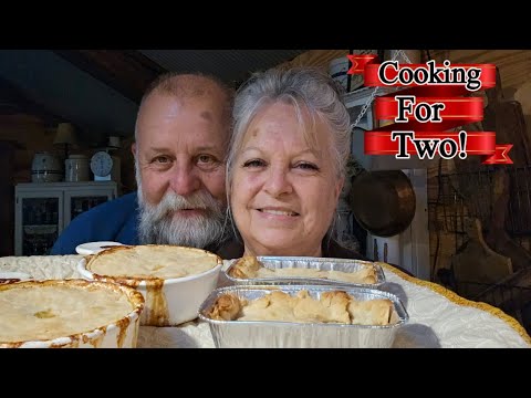 An Easy, Delicious Chicken Pot Pie, and Apple Cobbler for 2!