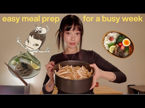 ASIAN MEAL PREP IDEAS | healthy, high protein, affordable recipes for a busy gworl living alone