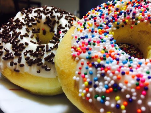 Baked Doughnuts Recipe I Nutella Filled Donuts