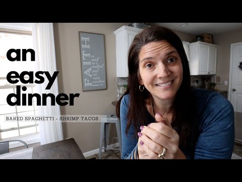 Baked Spaghetti | Popovers |Shrimp tacos | An EASY weekly DINNER