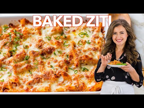 Baked ZITI Recipe – Easy PASTA CASSEROLE