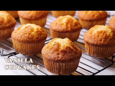 Bánh Cupcakes – Vanilla Cupcakes – Cốt Bánh Mềm Ẩm Dù Bảo Quản Tủ Lạnh