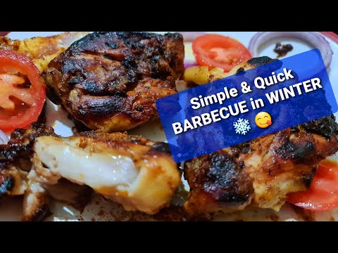 BARBECUE IN WINTER| SALADMASTER CHICKEN BARBECUE |QUICK & EASY WEEKEND RECIPES| BARBECUE IN 25 MINS