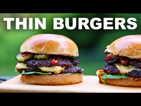 Basic thin burger patties, grill or pan