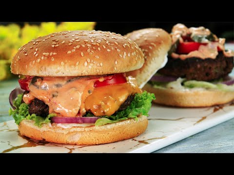 Beef Burger Recipe By SooperChef 🍔
