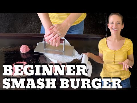 Beginner Smash Burger on the Griddle — Amy's 2nd griddle cook