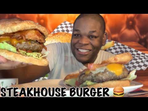 BEST HOMEMADE STEAKHOUSE BURGER || LEAKED RECIPE **MUST WATCH ** MOUTHWATERING