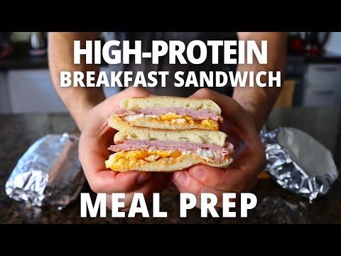 BEST Meal Prep Breakfast Sandwiches for the Freezer (Low Calorie High Protein)
