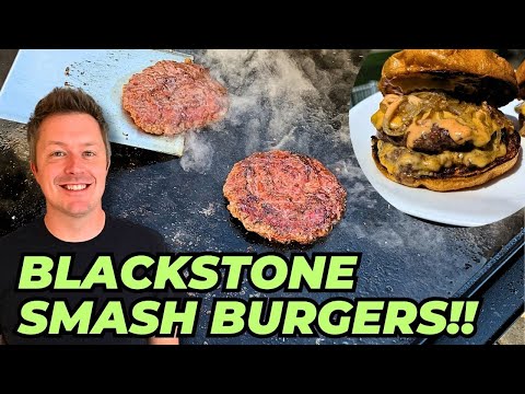 Blackstone SMASH BURGERS!! | Easy Smash Burgers on a Blackstone Griddle