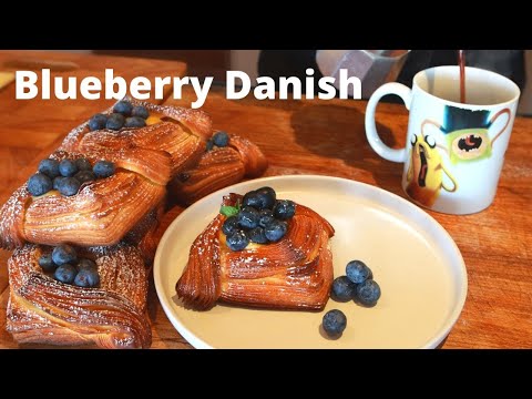 Blueberry croissant Danish