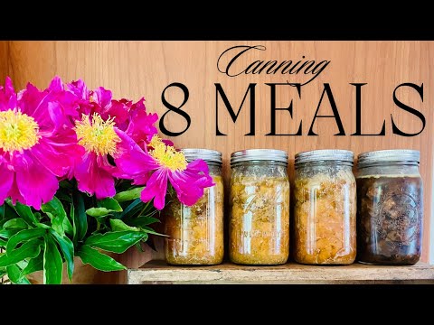 Canning 8 SHELF STABLE Meals | Meal In A Jar Recipes | Nesco Electric Canner