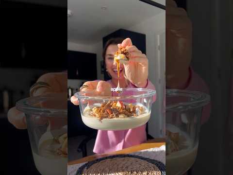 caramelised apple breakfast crumble recipe 🥄 🍎!! #autumnalfood #nutritionist #breakfastrecipes